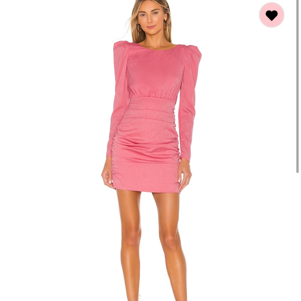 NBD pink backless mini dress size small